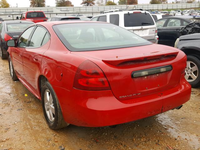 2G2WP552X81175907 - 2008 PONTIAC GRAND PRIX RED photo 3