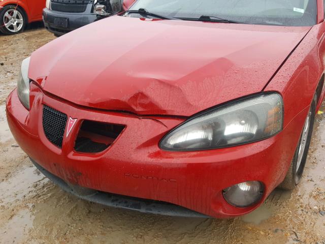 2G2WP552X81175907 - 2008 PONTIAC GRAND PRIX RED photo 9
