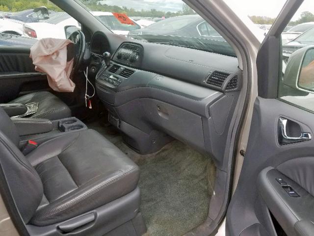 5FNRL38686B445234 - 2006 HONDA ODYSSEY EX GRAY photo 5