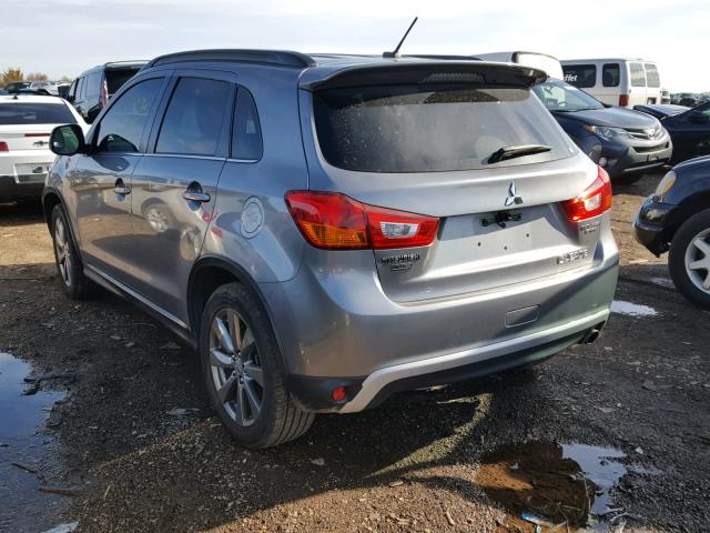 4A4AP5AU6DE023475 - 2013 MITSUBISHI OUTLANDER GRAY photo 3