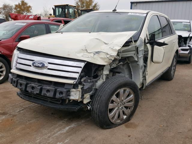 2FMDK38C18BB05759 - 2008 FORD EDGE SEL CREAM photo 2