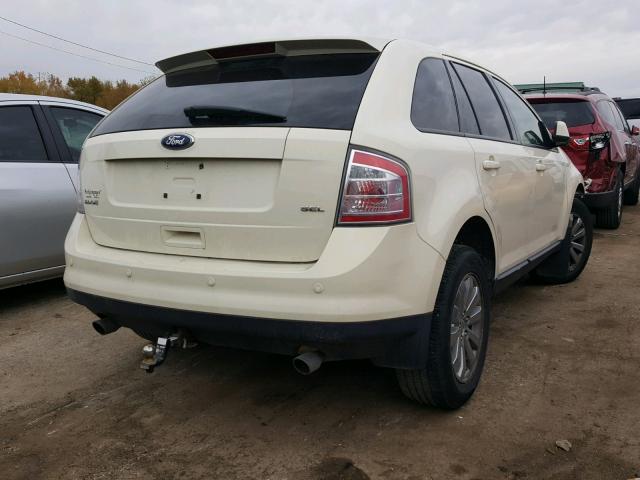 2FMDK38C18BB05759 - 2008 FORD EDGE SEL CREAM photo 4