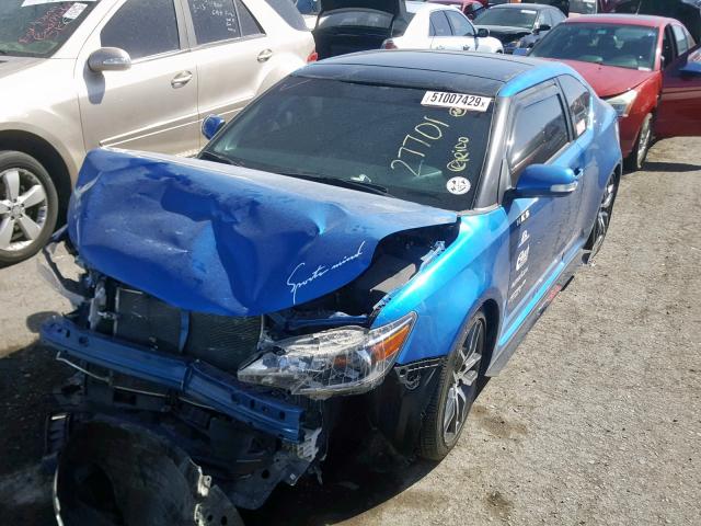 JTKJF5C75F3093610 - 2015 TOYOTA SCION TC ლურჯი ფოტო 2