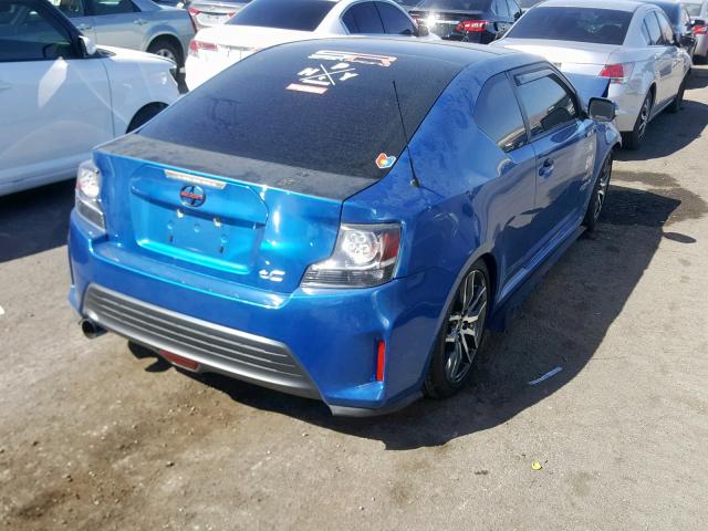 JTKJF5C75F3093610 - 2015 TOYOTA SCION TC ლურჯი ფოტო 4
