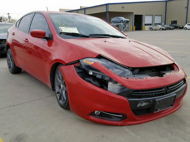 1C3CDFFA2GD822584 - 2016 DODGE DART SXT S RED photo 1