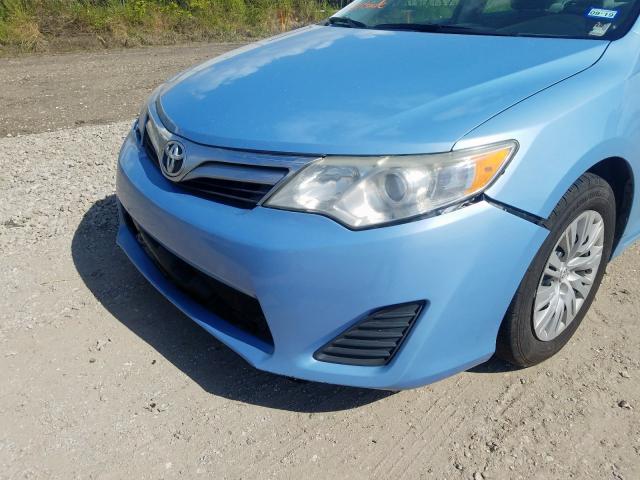 4T4BF1FKXDR327737 - 2013 TOYOTA CAMRY L BLUE photo 9