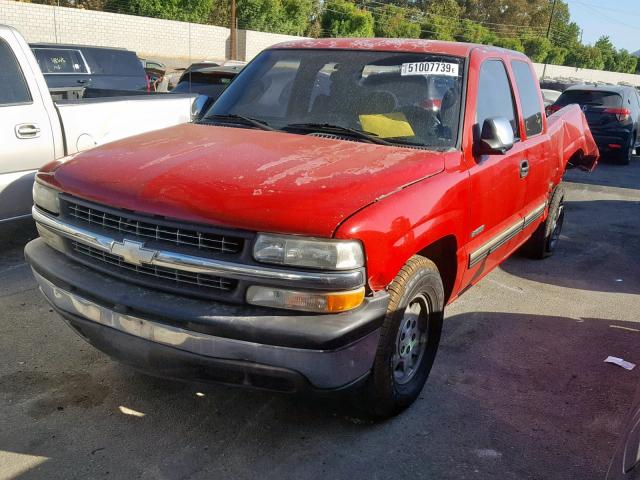 2GCEC19V011268649 - 2001 CHEVROLET SILVERADO RED photo 2