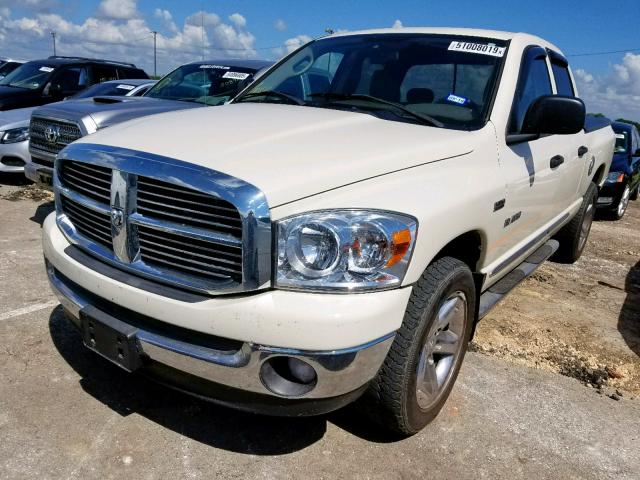 1D7HA18288J163650 - 2008 DODGE RAM 1500 S CREAM photo 2