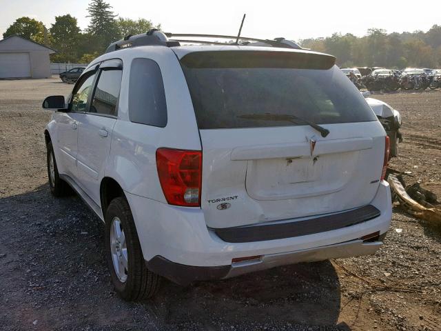 2CKDL43F086067502 - 2008 PONTIAC TORRENT WHITE photo 3