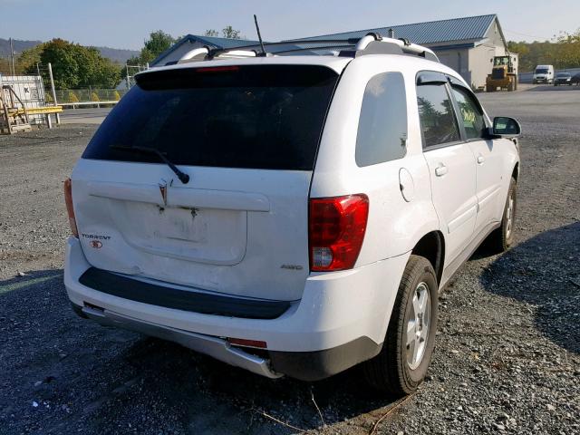 2CKDL43F086067502 - 2008 PONTIAC TORRENT WHITE photo 4