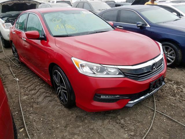 1HGCR2F18HA218631 - 2017 HONDA ACCORD SPO RED photo 1