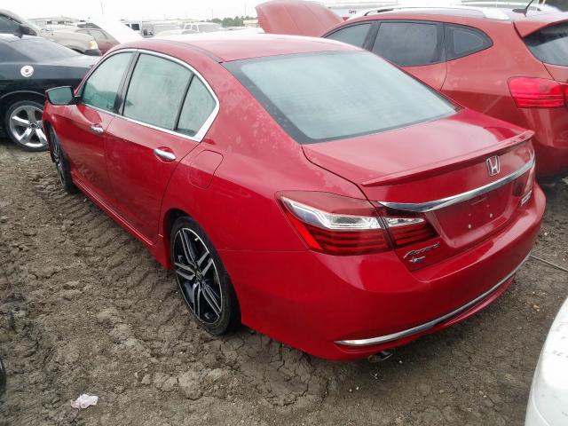 1HGCR2F18HA218631 - 2017 HONDA ACCORD SPO RED photo 3