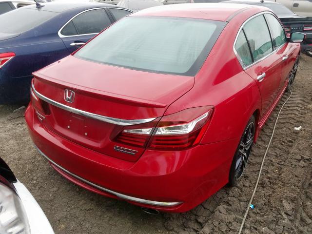 1HGCR2F18HA218631 - 2017 HONDA ACCORD SPO RED photo 4