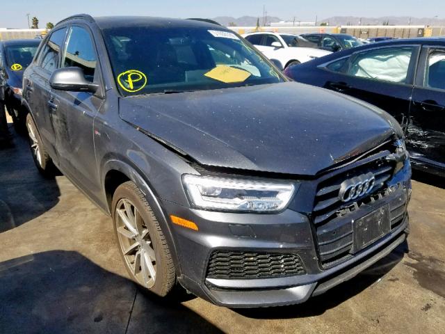 WA1HCCFS8JR000727 - 2018 AUDI Q3 PREMIUM GRAY photo 1