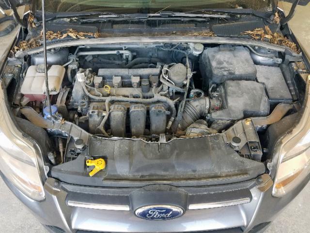 1FADP3K29EL431350 - 2014 FORD FOCUS SE GRAY photo 7