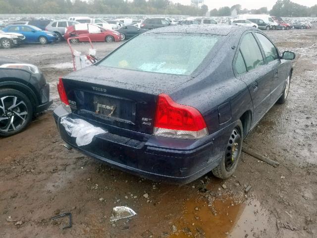 YV1RH592362524476 - 2006 VOLVO S60 2.5T BLUE photo 4