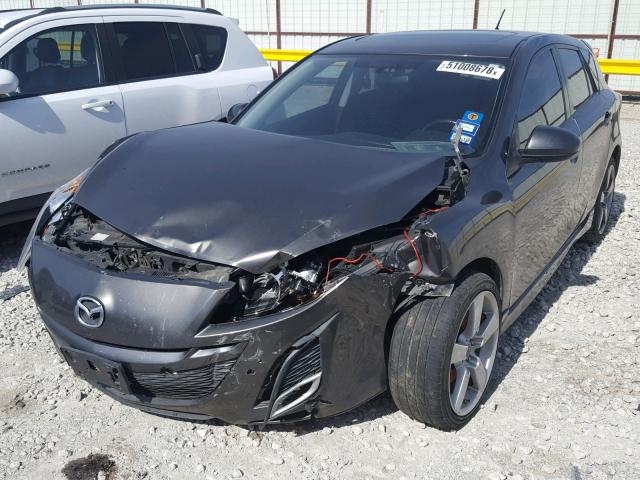 JM1BL1H5XA1335977 - 2010 MAZDA 3 S CHARCOAL photo 2