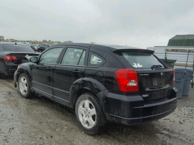 1B3HB48B57D365465 - 2007 DODGE CALIBER SX BLACK photo 3