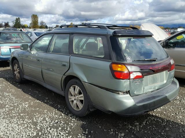 4S3BH815547617563 - 2004 SUBARU LEGACY OUT GREEN photo 3