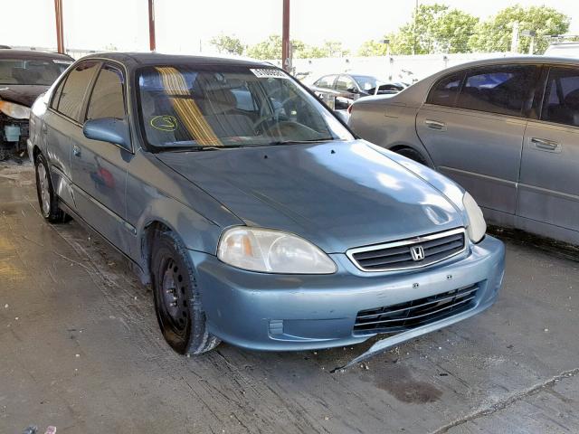 2HGEJ6611YH570037 - 2000 HONDA CIVIC BASE BLUE photo 1