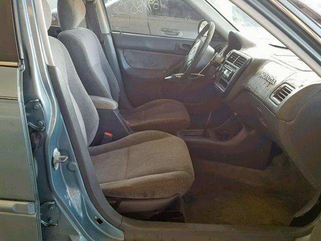 2HGEJ6611YH570037 - 2000 HONDA CIVIC BASE BLUE photo 5