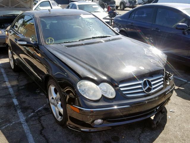 WDBTJ65JX5F123340 - 2005 MERCEDES-BENZ CLK 320C BLACK photo 1