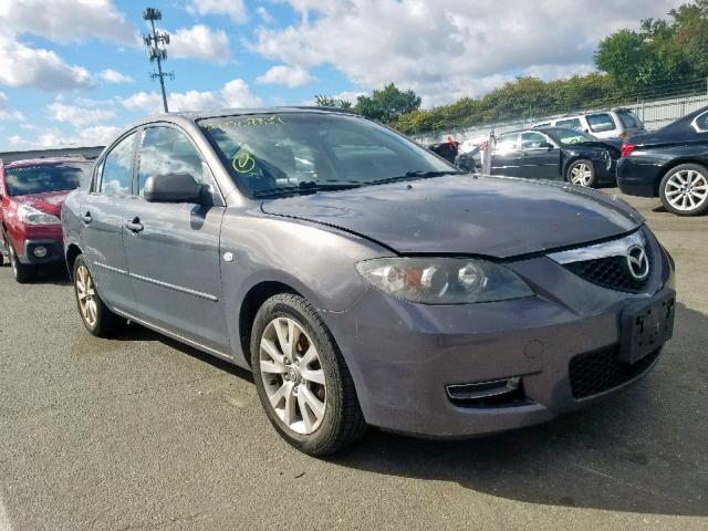 JM1BK32G981841450 - 2008 MAZDA 3 I GRAY photo 1