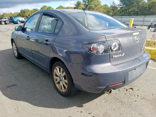 JM1BK32G981841450 - 2008 MAZDA 3 I GRAY photo 3