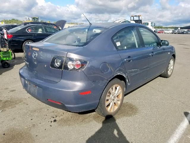 JM1BK32G981841450 - 2008 MAZDA 3 I GRAY photo 4