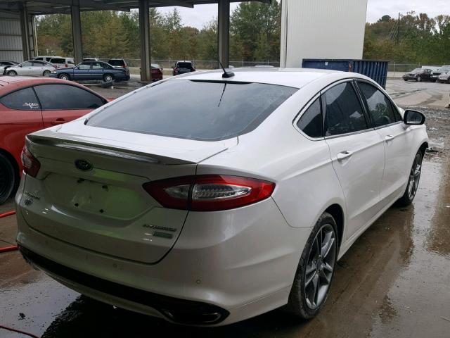 3FA6P0K98GR254895 - 2016 FORD FUSION TIT WHITE photo 4