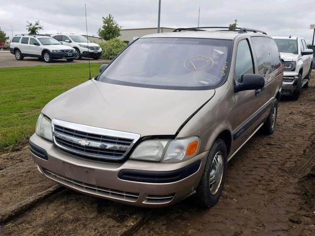 1GNDX03E62D101762 - 2002 CHEVROLET VENTURE GRAY photo 2