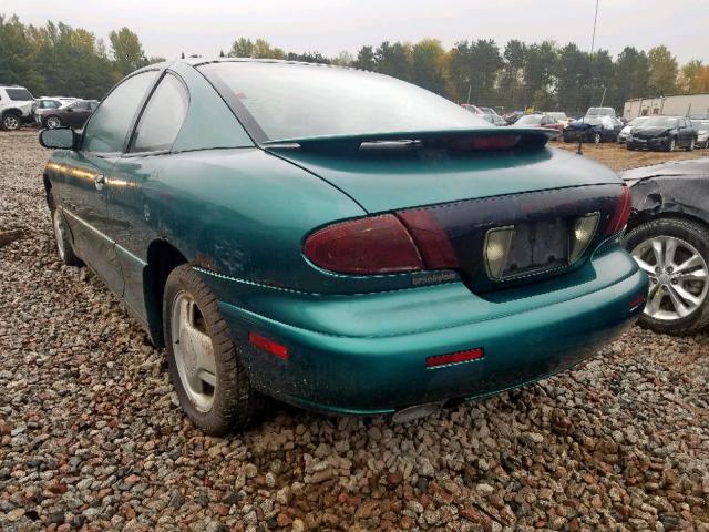 1G2JD12T3T7552386 - 1996 PONTIAC SUNFIRE GT GREEN photo 3