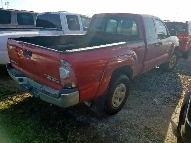 5TFTU4GN0BX008927 - 2011 TOYOTA TACOMA PRE RED photo 4