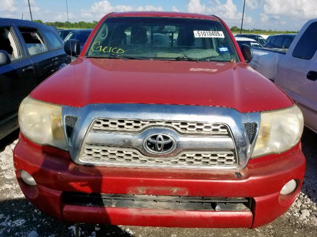 5TFTU4GN0BX008927 - 2011 TOYOTA TACOMA PRE RED photo 9