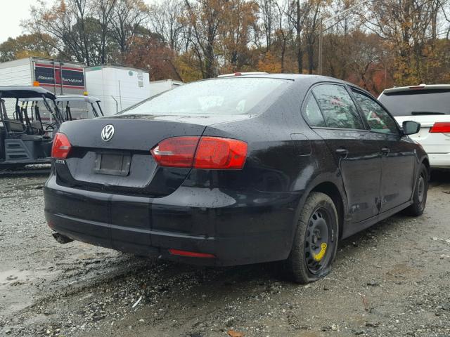 3VW2K7AJ7BM075195 - 2011 VOLKSWAGEN JETTA BASE 黑色 照片 4