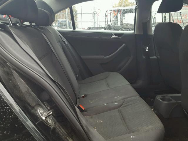 3VW2K7AJ7BM075195 - 2011 VOLKSWAGEN JETTA BASE 黑色 照片 6