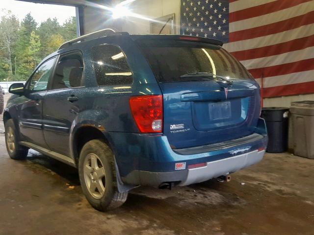 2CKDL63F376035766 - 2007 PONTIAC TORRENT BLUE photo 3