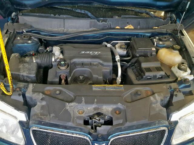 2CKDL63F376035766 - 2007 PONTIAC TORRENT BLUE photo 7