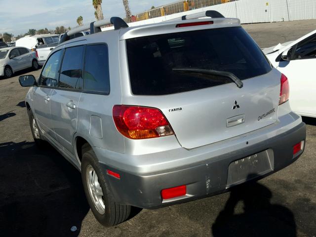 JA4LX31GX3U068030 - 2003 MITSUBISHI OUTLANDER SILVER photo 3