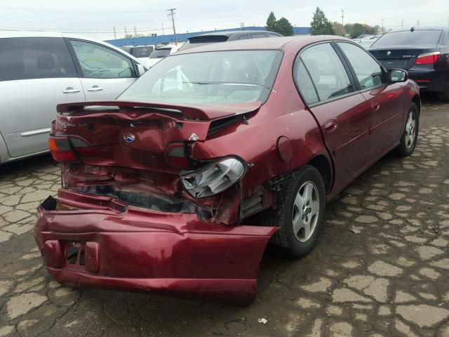 1G1NE52J43M688682 - 2003 CHEVROLET MALIBU LS RED photo 4
