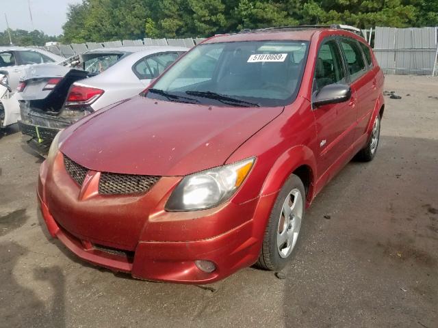 5Y2SL62844Z412185 - 2004 PONTIAC VIBE MAROON photo 2