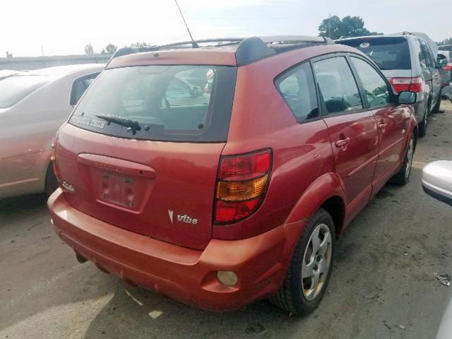 5Y2SL62844Z412185 - 2004 PONTIAC VIBE MAROON photo 4