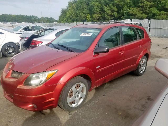 5Y2SL62844Z412185 - 2004 PONTIAC VIBE MAROON photo 9