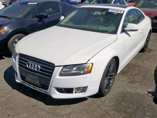 WAUDK78T58A036255 - 2008 AUDI A5 QUATTRO WHITE photo 2