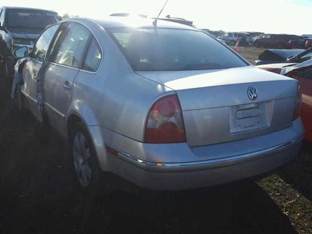 WVWAD63B75P051499 - 2005 VOLKSWAGEN PASSAT GLS SILVER photo 3