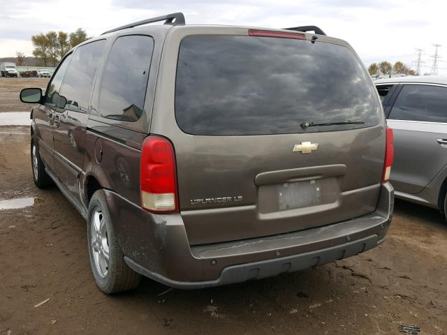 1GNDV23L55D268909 - 2005 CHEVROLET UPLANDER L BROWN photo 3