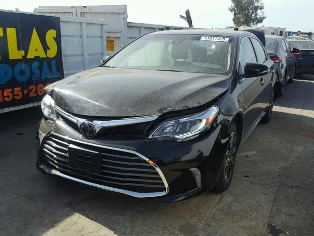 4T1BK1EB4JU282393 - 2018 TOYOTA AVALON XLE BLACK photo 2