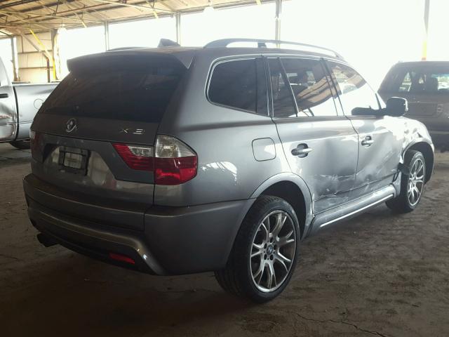 WBXPC9C44AWJ35525 - 2010 BMW X3 XDRIVE3 GRAY photo 4