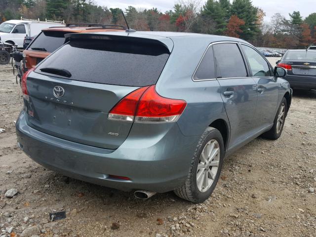 4T3BE11A89U008864 - 2009 TOYOTA VENZA BASE TURQUOISE photo 4