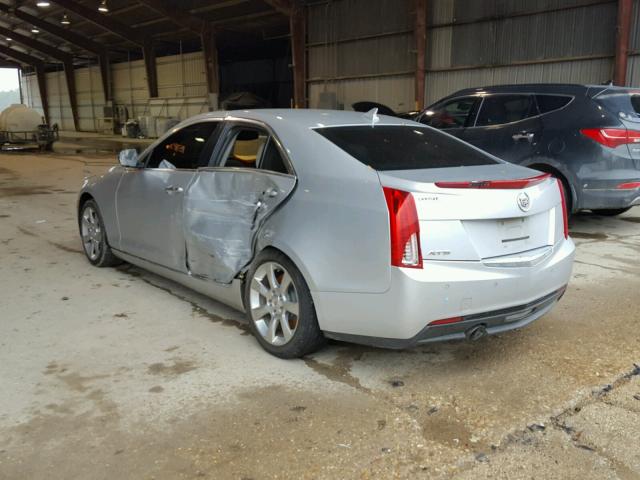 1G6AB5RA0D0162016 - 2013 CADILLAC ATS LUXURY SILVER photo 3